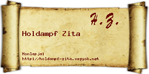 Holdampf Zita névjegykártya